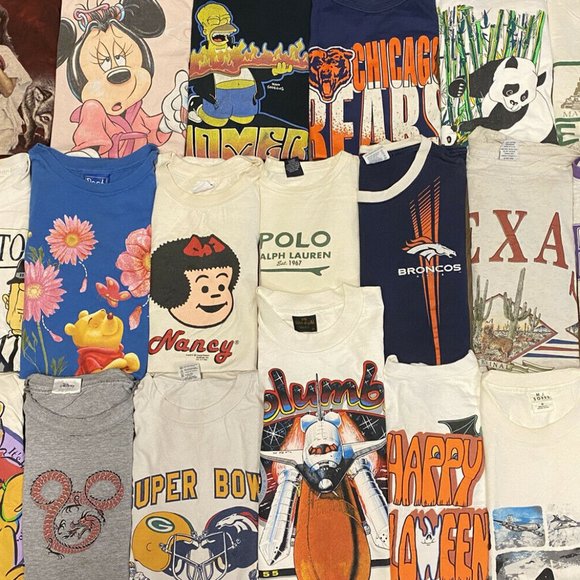 Vintage 80s 90s 00s Music Cartoons Sport Harley Reseller Lot Of 20 Mix SZS USA